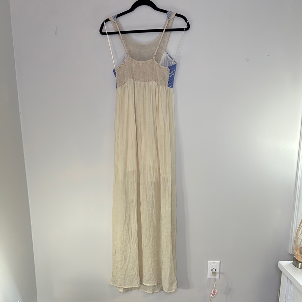 Flying Tomato Blue and Cream Sleeveless Sundress - Picture 9 of 9